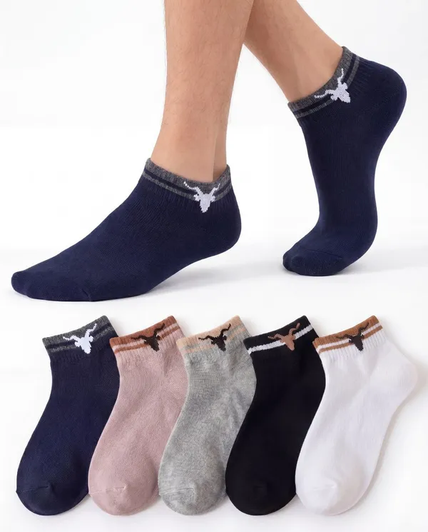 Pack_Of_5_Multicolor_Cotton_Ribbed_Low-Cut_Quarter_Socks_For_Unisex