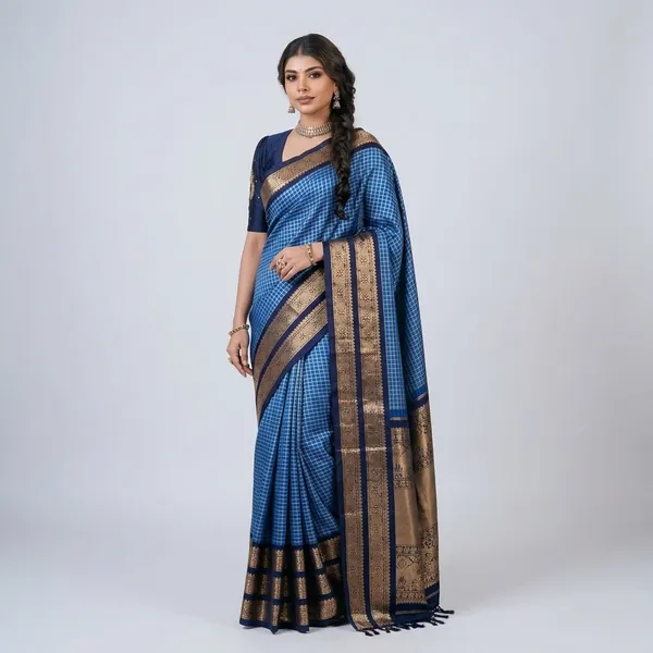 The_Royal_Marigold_&_Crimson_Banarasi_Saree