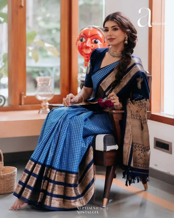 The_Royal_Marigold_&_Crimson_Banarasi_Saree