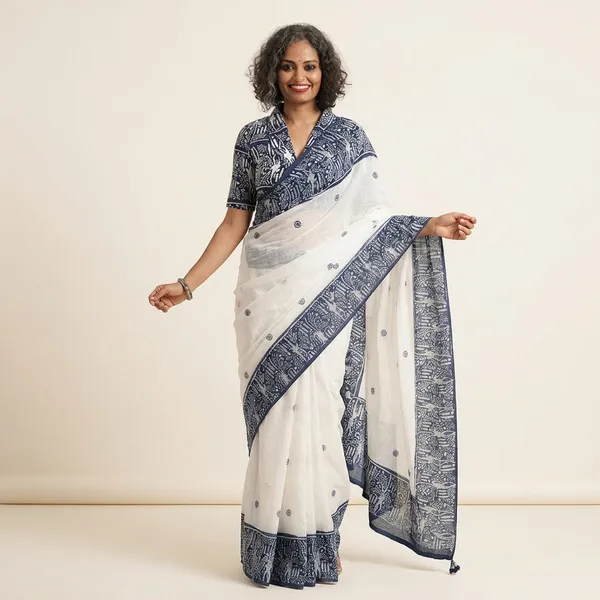 Minimalist_Linen_Cotton_Saree