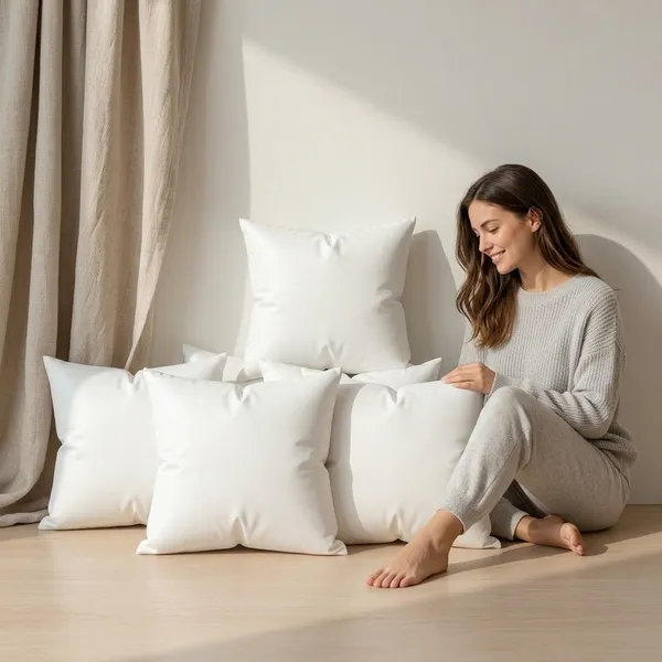 ComfortU_Microfibre_Body_Cushion_Pack_Of_5_Solid_12X12_Microfiber_Cushion_Pillow_Set_Of_5_Soft_Lightweight_(White)