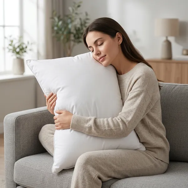 ComfortU_Microfibre_Sleeping_Pillow_Pack_Of_1_Solid_Soft_Microfiber_Pillow_Set_Of_1_,_16X24_Inch_Premium_Sleeping_Cushion_(White)