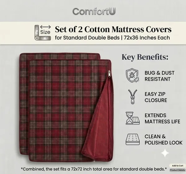 ComfortU_Cotton_cover_of_Double_Bed_Mattress_-_72X36X5_Inch