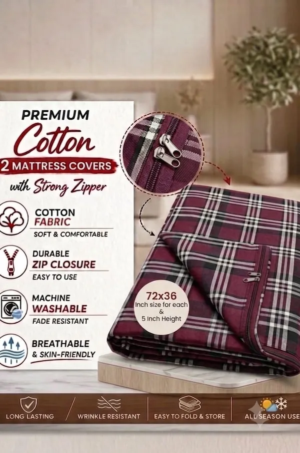 ComfortU_Cotton_cover_of_Double_Bed_Mattress_-_72X36X5_Inch