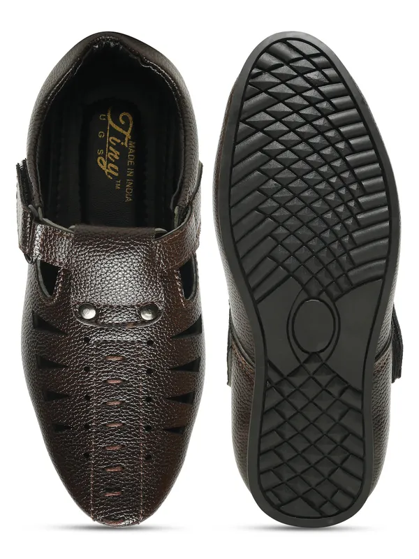 Tiny_Bugs_Velcro_Party_Wear_Roman_Sandals_-_Brown