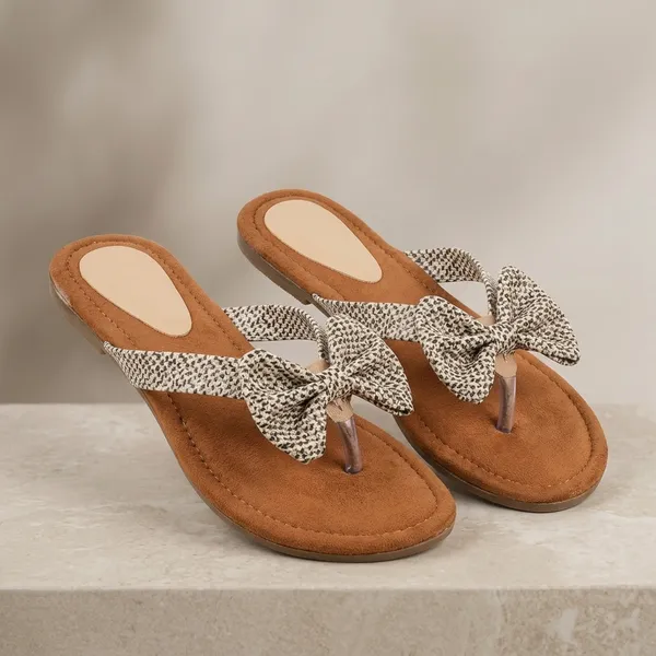Multicolor_Synthetic_Leather_And_Printed_Pu_Upper_And_Tpr_Sole_Flat_Sandals_For_Women