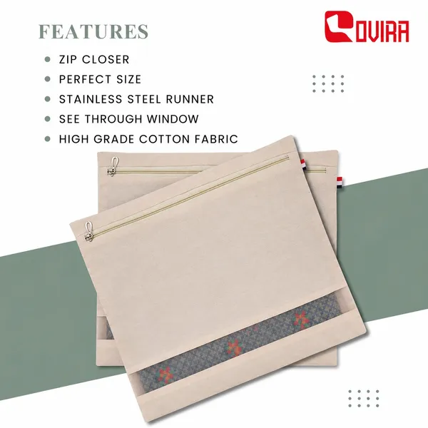 PACK_of_12_Cotton_Saree_Storage_Bag_With_Zip_Closure__