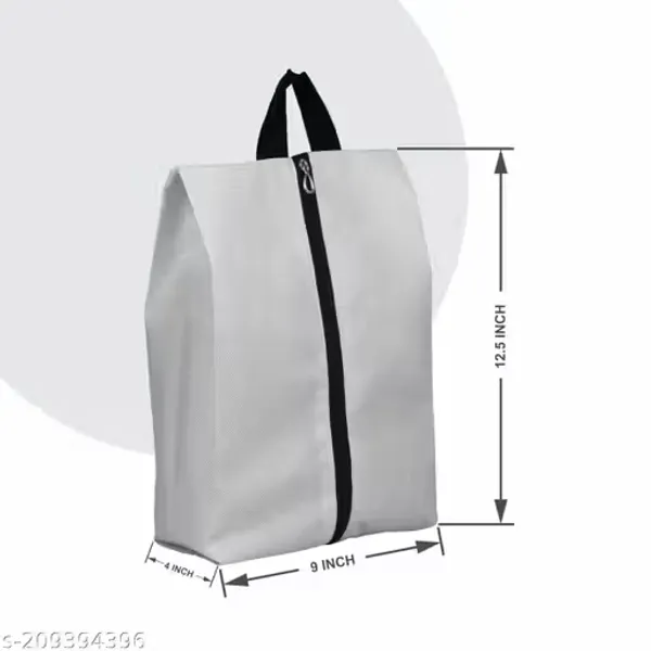 Grey_Non_Woven_Shoe_Cover_Storage_Bag_Pack_Of_12