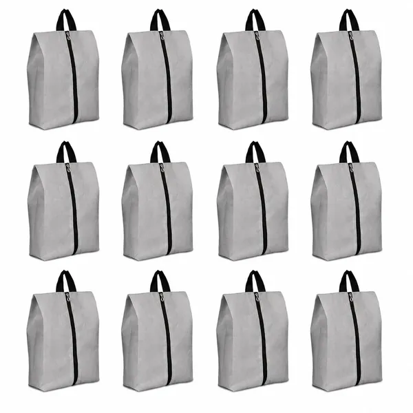 Grey_Non_Woven_Shoe_Cover_Storage_Bag_Pack_Of_12