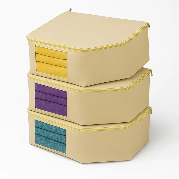 Cotton_Canvas_Blouse_Organizer_Storage_Bag_Pack_Of_3