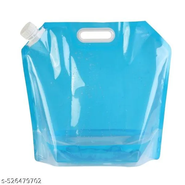 Blue_Pvc_Foldable_5L_Water_Storage_Bag_For_Camping_Hiking_Pack_Of_2