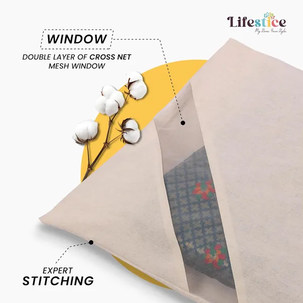 Cotton_Saree_Storage_Bag_Zipper_Mesh_Window_Pack_Of_12