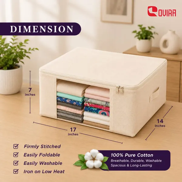 Combo_Pack_Of_27_Premium_Cotton_Saree_Storage_Bags__|_24_Flat_Covers_+_3_Jumbo_Storage_Bags_With_Zio_|_Wardrobe_Organizer_For_Sarees,_Lehengas_&_Clothes_Less