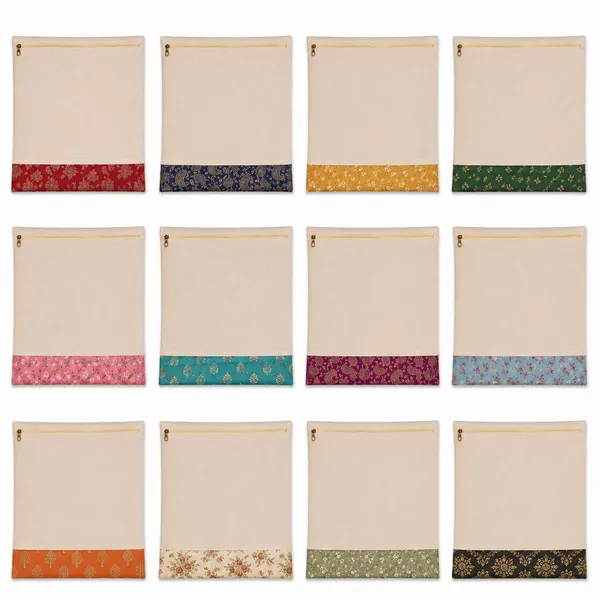 Cotton_Saree_Storage_Cover_With_Zip_Mesh_Window_Pack_Of_12