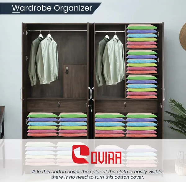 Cotton_Saree_Storage_Cover_With_Zip_Mesh_Window_Pack_Of_12