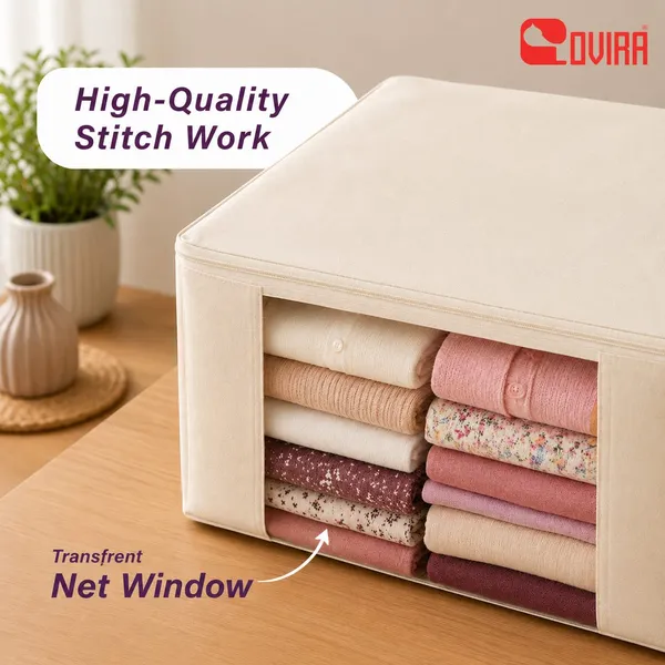 PACK_OF_6_Canvas_Saree_Lehenga_Garment_Storage_Bag_With_Zipper_