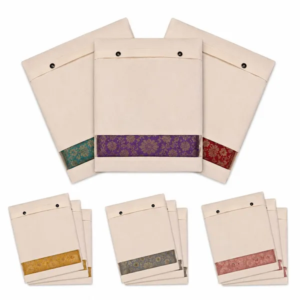 Cotton_Saree_Storage_Bag_Button_Closure_Mesh_Window_Pack_Of_12