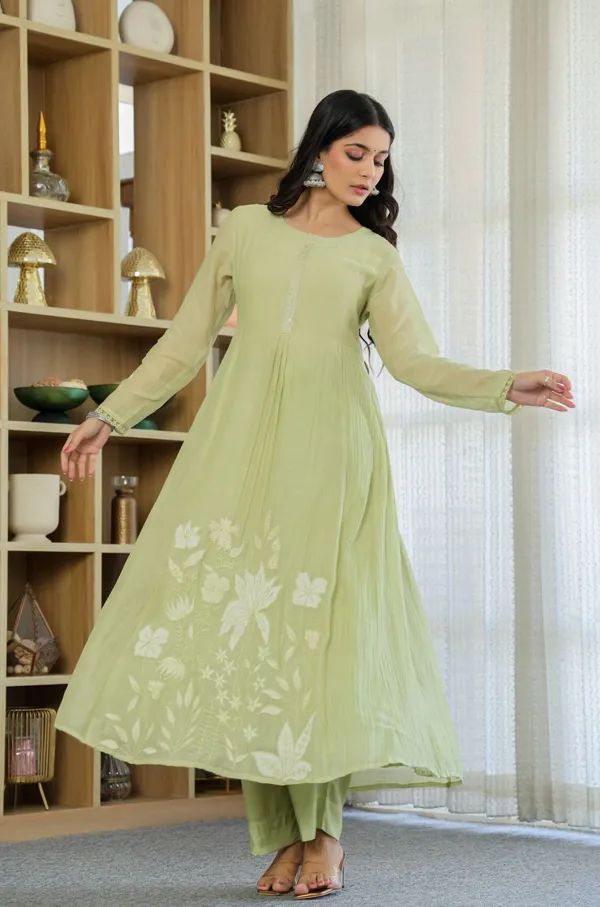 Green_Kurta_Set_With_Dupatta_For_Women