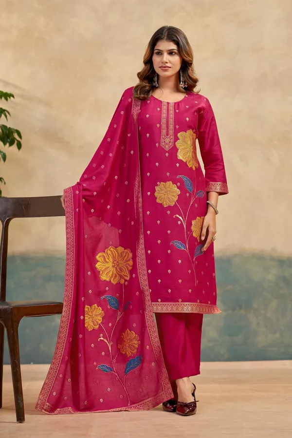 Pink_Embroidered_Viscose_Rayon_Kurta_Set_For_Women