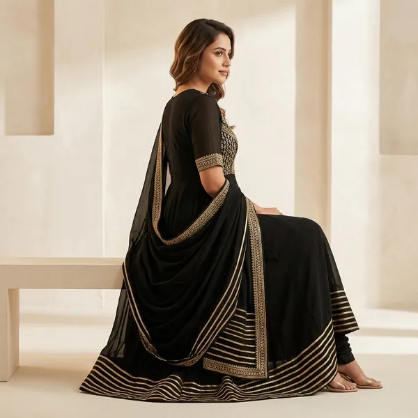 Black_Georgette_Embroidered_Anarkali_Suit_With_Dupatta_For_Women