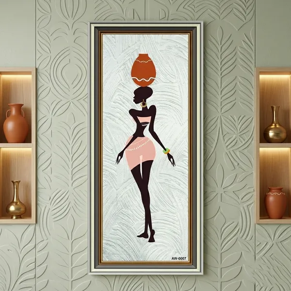 African_Woman_Silhouette_Wall_Art_For_Home_Decor