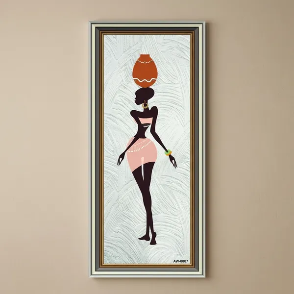 African_Woman_Silhouette_Wall_Art_For_Home_Decor