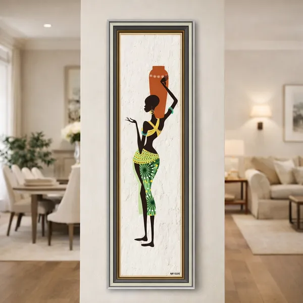 African_Woman_Carrying_Pot_Wall_Art_Print