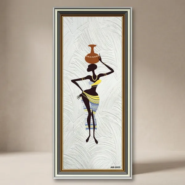 African_Woman_Silhouette_Wall_Art_With_Vase