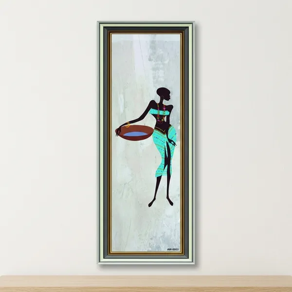 African_Woman_Decorative_Wall_Art_With_Blue_Accents