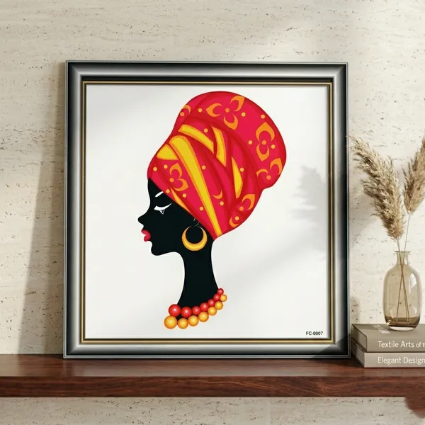 African_Woman_Silhouette_Wall_Art_With_Red_Headwrap