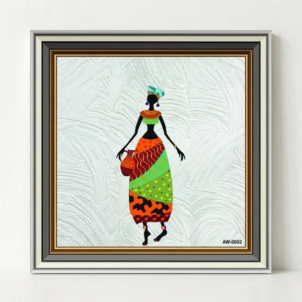 African_Woman_Wall_Art_With_Colorful_Traditional_Attire