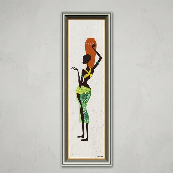 African_Woman_Carrying_Pot_Wall_Art_Print