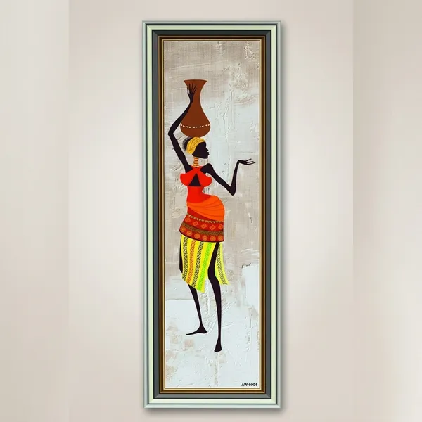 African_Woman_Carrying_Pot_Wall_Art
