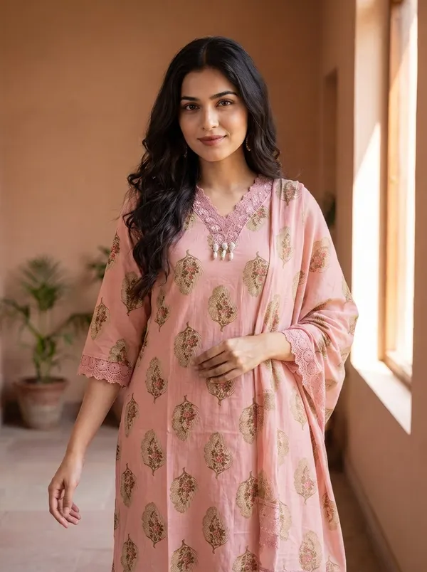 Printed_Straight_Kurta_With_Dupatta_And_Pants_For_Women