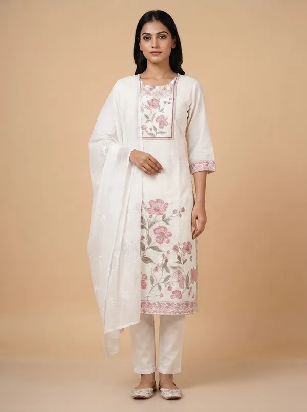 Off_White_Chikankari_Floral_Print_Straight_Kurta_With_Dupatta