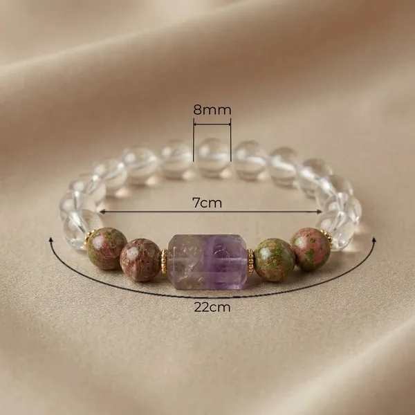 Clear_Quartz_Unakite_Amethyst_Bracelet