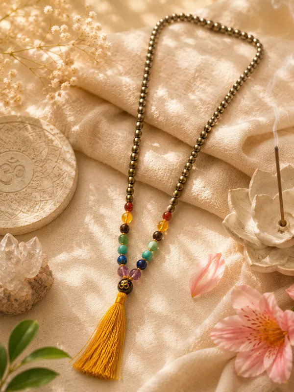 Golden_Hematite_7_Chakra_Japa_Mala