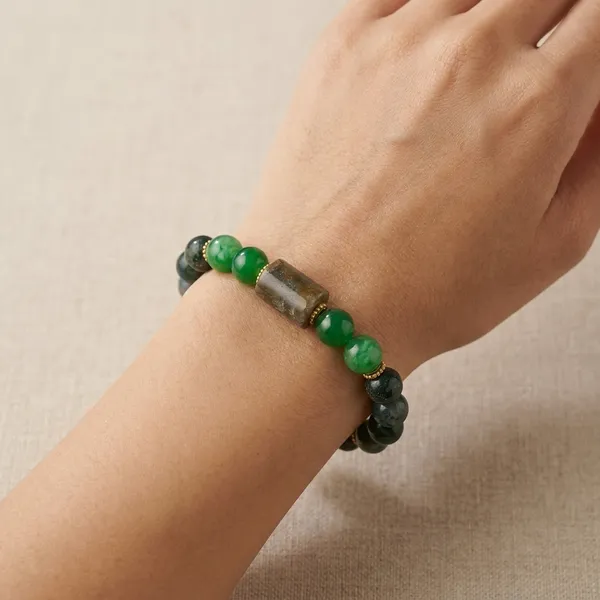 Moss_Agate_Green_Jade_Labradorite_Bracelet