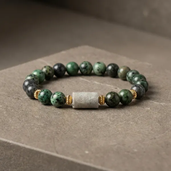 Larvikite_African_Turquoise_Amazonite_Bracelet