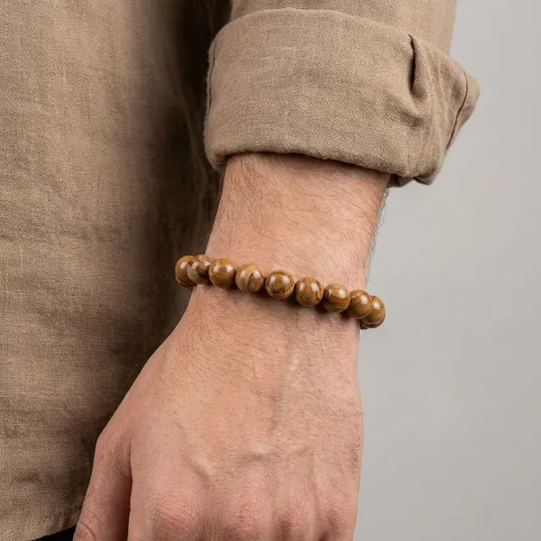 Petrified_Wood_Jasper_Bracelet