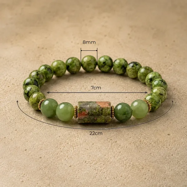 Green_Dalmatian_Prehnite_Unakite_Bracelet