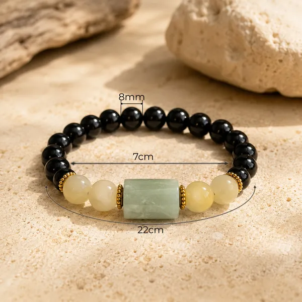 Black_Obsidian_Calcite_Amazonite_Bracelet