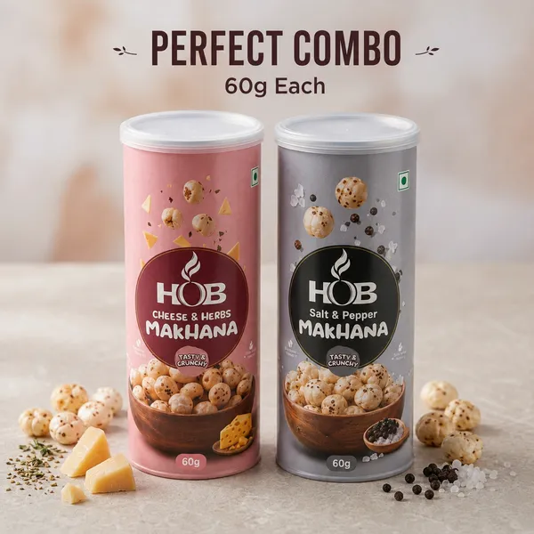 HOB_Salt_&_Pepper_Makhana_60G_And_Cheese_&_Herbs_60G