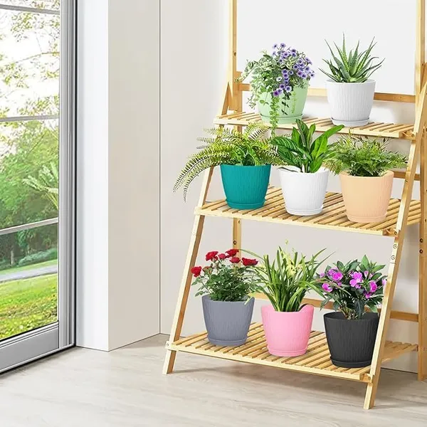 Plastic_Flower_Pot_With_Drainage_Hole_And_Tray_Pack_Of_5