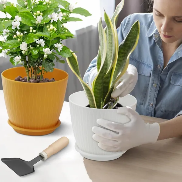 Plastic_Flower_Pot_With_Drainage_Hole_And_Tray_Pack_Of_5