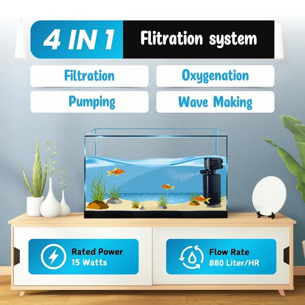 Internal_Aquarium_Filter_(15W_|_800_L/H)_For_Clean_Water_Suitable_For_1.5_To_2.5_Ft_Tank