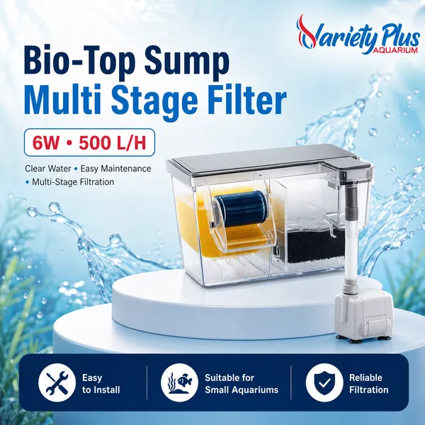Bio-Top_Sump_Multi_Stage_Filter_For_Aquarium_Water_Clarity_&_Easy_Maintenance_(6W)_Suitable_For_Planted,_Fresh_Water_And_Marine_Aquarium