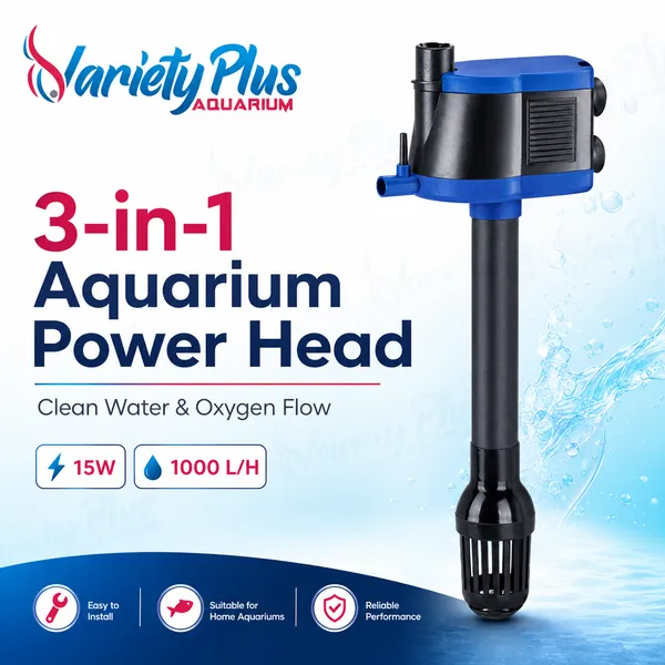 3-in-1_Aquarium_Power_Head_for_Clean_Water_&_Oxygen_Flow_(15W_|_1000L/H)