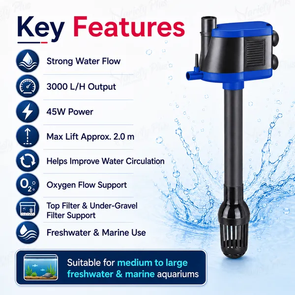 3-In-1_Aquarium_Power_Head_For_Clean_Water_&_Oxygen_Flow_(45W_|_3000L/H)