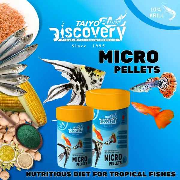 Taiyo_Pluss_Discovery_Micro_Pellets_-_50_G_|_Nutritious_Diet_For_All_Small_Mouthed_Tropical_Fishes_|_Slow_Sinking_Food_For_Tetra,_Guppies,_Mollys,_Angelfish_-_Pack_Of_2